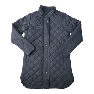 WP WEATHERPROOF Women's Lightweight Pockets Long Quilted Jacket - Black